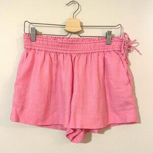 J. Crew Pink Linen Shorts - Size Small